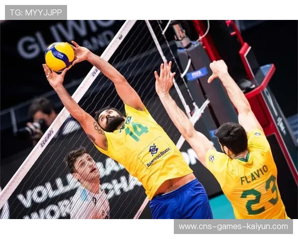 巴西男排快球配合精准直落三分，重燃赛场激情